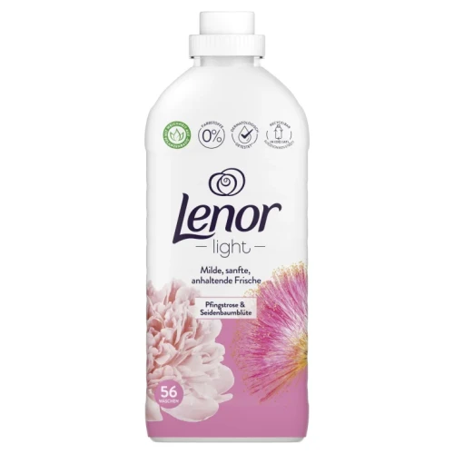 Lenor Light płyn do płukania Seidenbaumblüte &amp; Pfingstrose 56 płukań 1,4l NL.webp