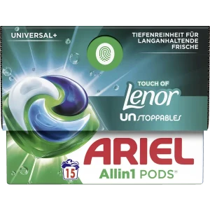 Ariel + Touch of Lenor UNstoppables uniwersalne kapsułki do prania 15szt NL