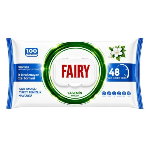 Fairy uniwersalne nawilżone chusteczki czyszczące Jaśmin 100 szt TUR.webp