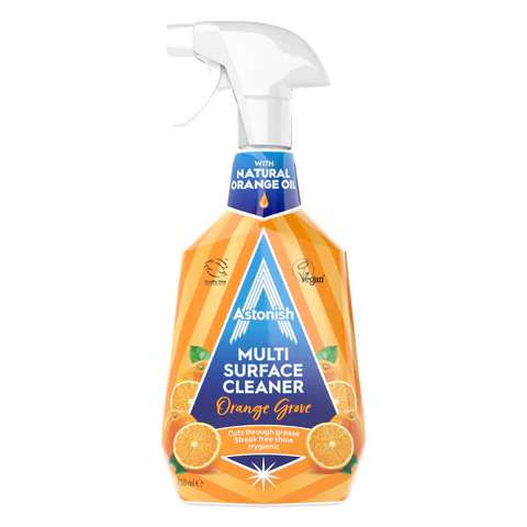 Astonish Multi Surface spray odtłuszczający z olejkiem pomarańczowym 750ml UK.webp