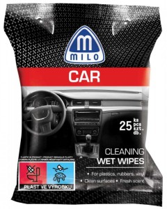 Milo Car nawilżone chusteczki do czyszczenia kokpitu samochodowego 25szt