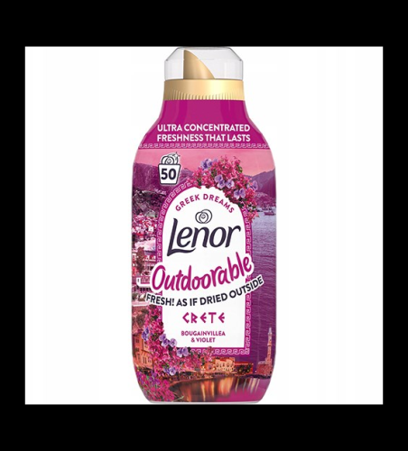 Lenor Outdoorable Greek Dreams Crete płyn do płukania Bougainvillea &amp; Violet 50 płukań 700ml UK.png