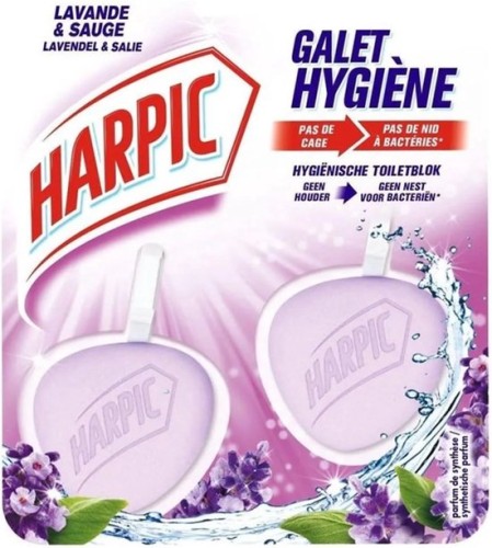 Harpic kostki do WC Lavender &amp; Sage 2x40 g NL.jpg